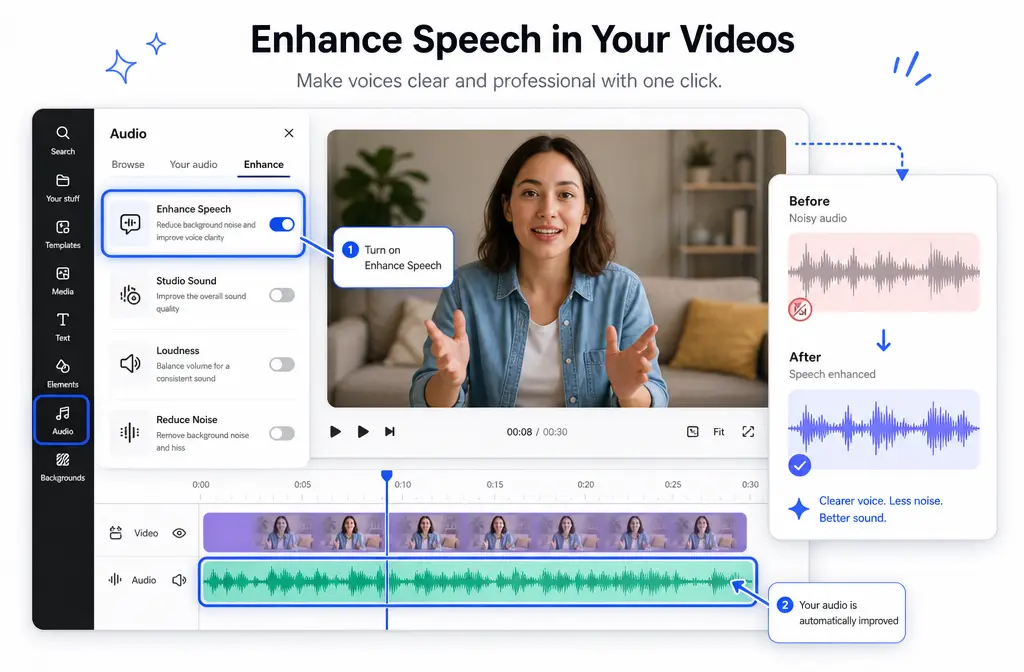 How to Remove Background Noise in Adobe Express: Enhance Speech Steps, Premium Limits, and When Adobe Podcast Is the Better Fix