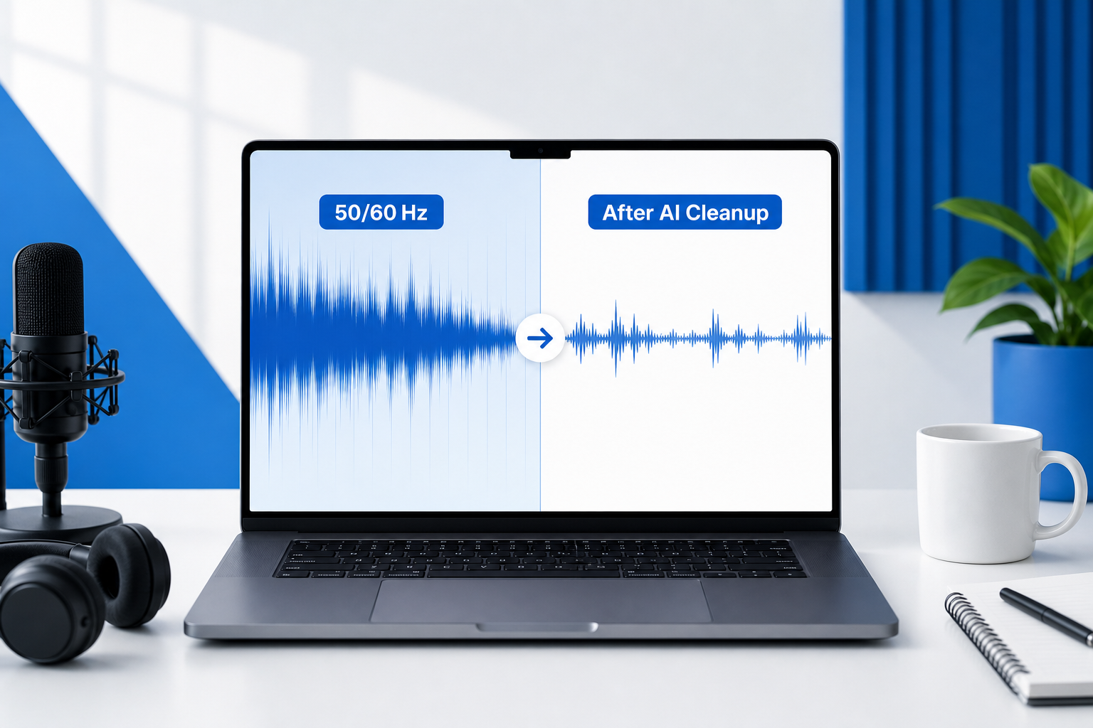 How to Remove Hum from Audio Online: Fix 50/60 Hz Buzz, HVAC Rumble, and Electrical Noise